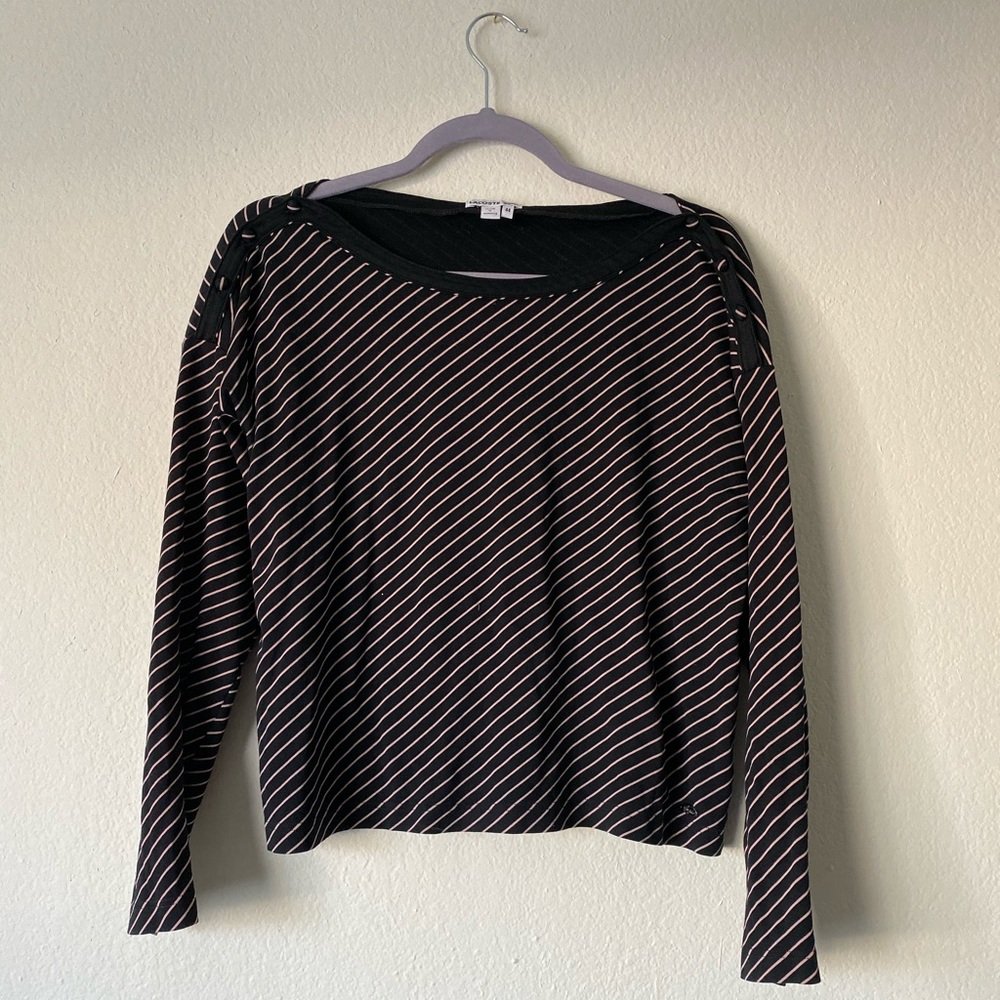 Lacoste Boat Neck Striped Top